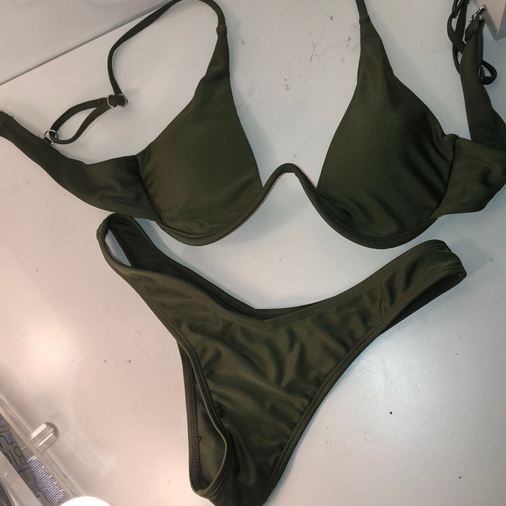 Dark Green Bikini